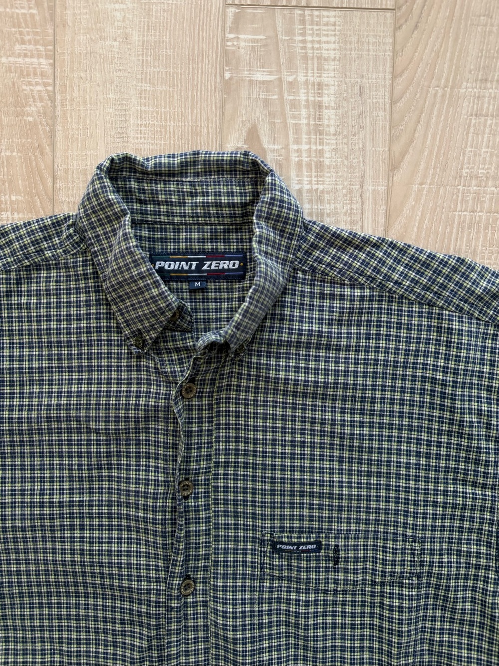 1990s Point Zero plaid shirt